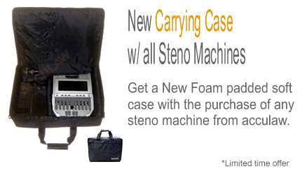Steno Machine Carrying Case & Cleaning Kit